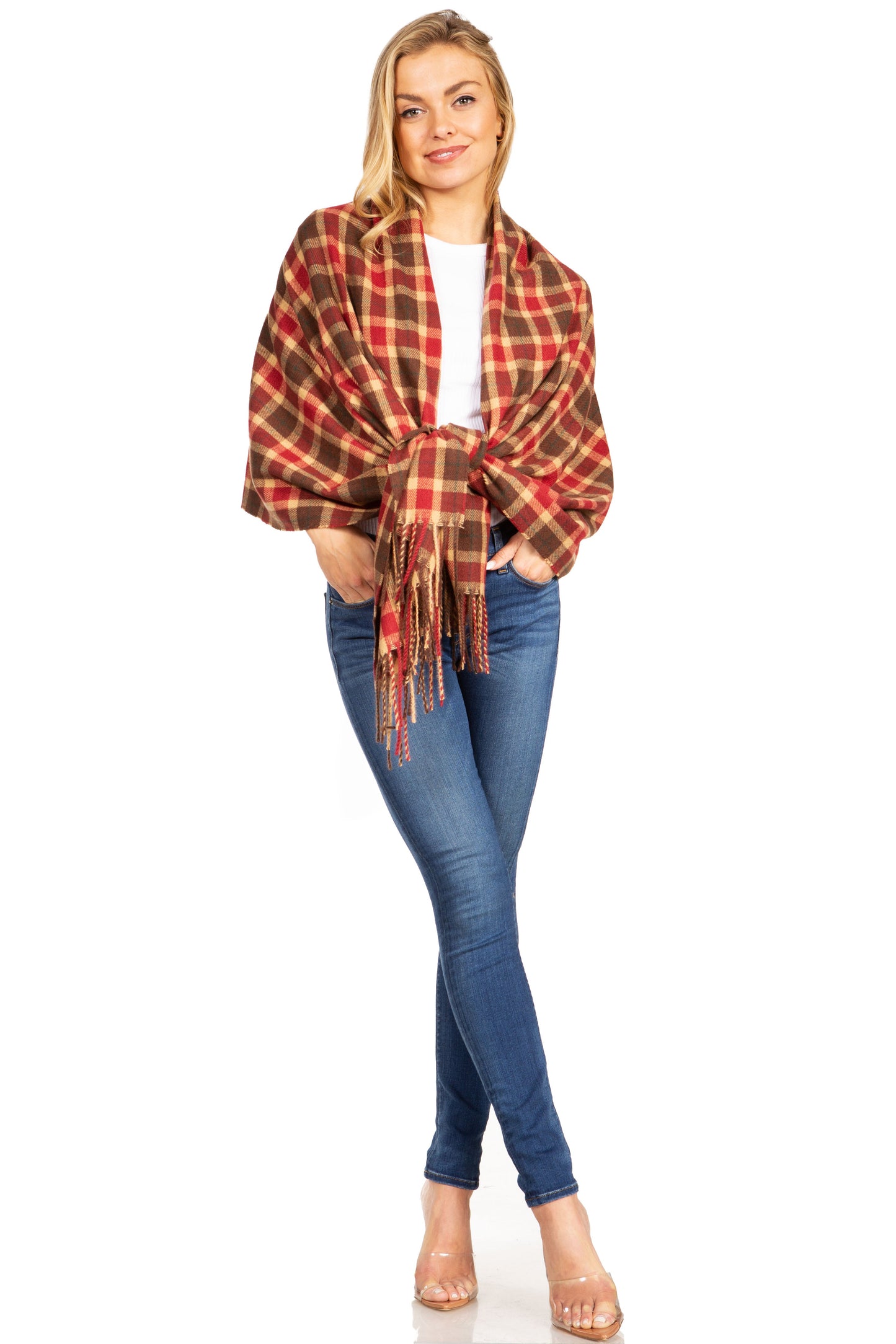 Sakkas Martinna Women's Winter Warm Super Soft and Light Pattern Shawl Scarf Wrap - Concordia Style Boutique