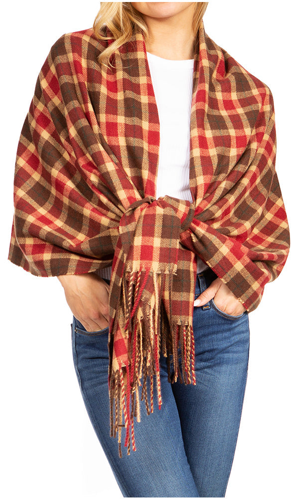 Sakkas Martinna Women's Winter Warm Super Soft and Light Pattern Shawl Scarf Wrap - Concordia Style Boutique