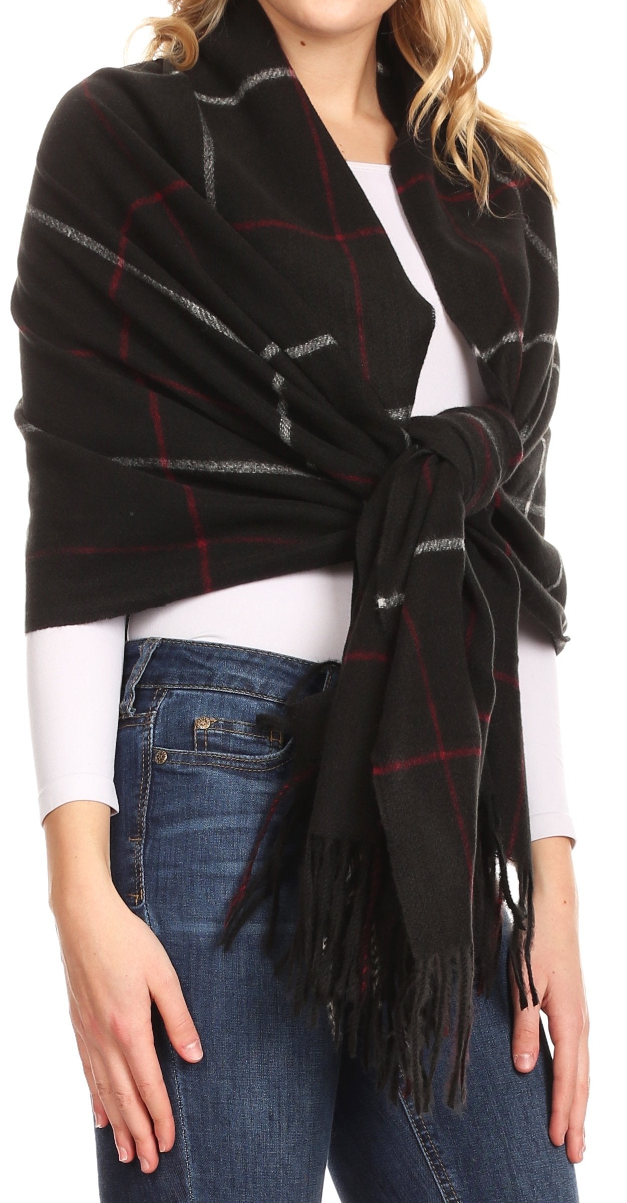 Sakkas Martinna Women's Winter Warm Super Soft and Light Pattern Shawl Scarf Wrap - Concordia Style Boutique