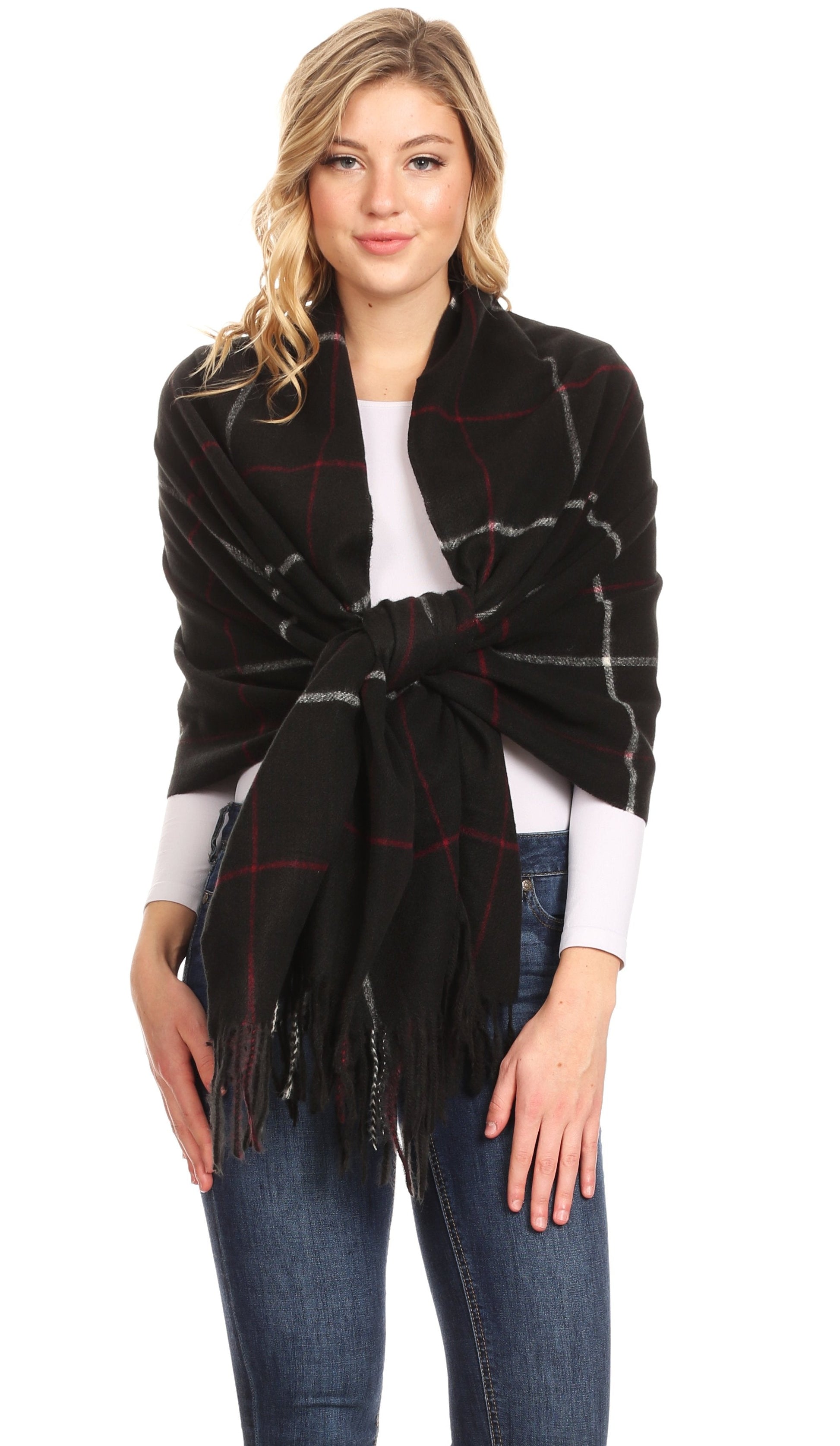 Sakkas Martinna Women's Winter Warm Super Soft and Light Pattern Shawl Scarf Wrap - Concordia Style Boutique