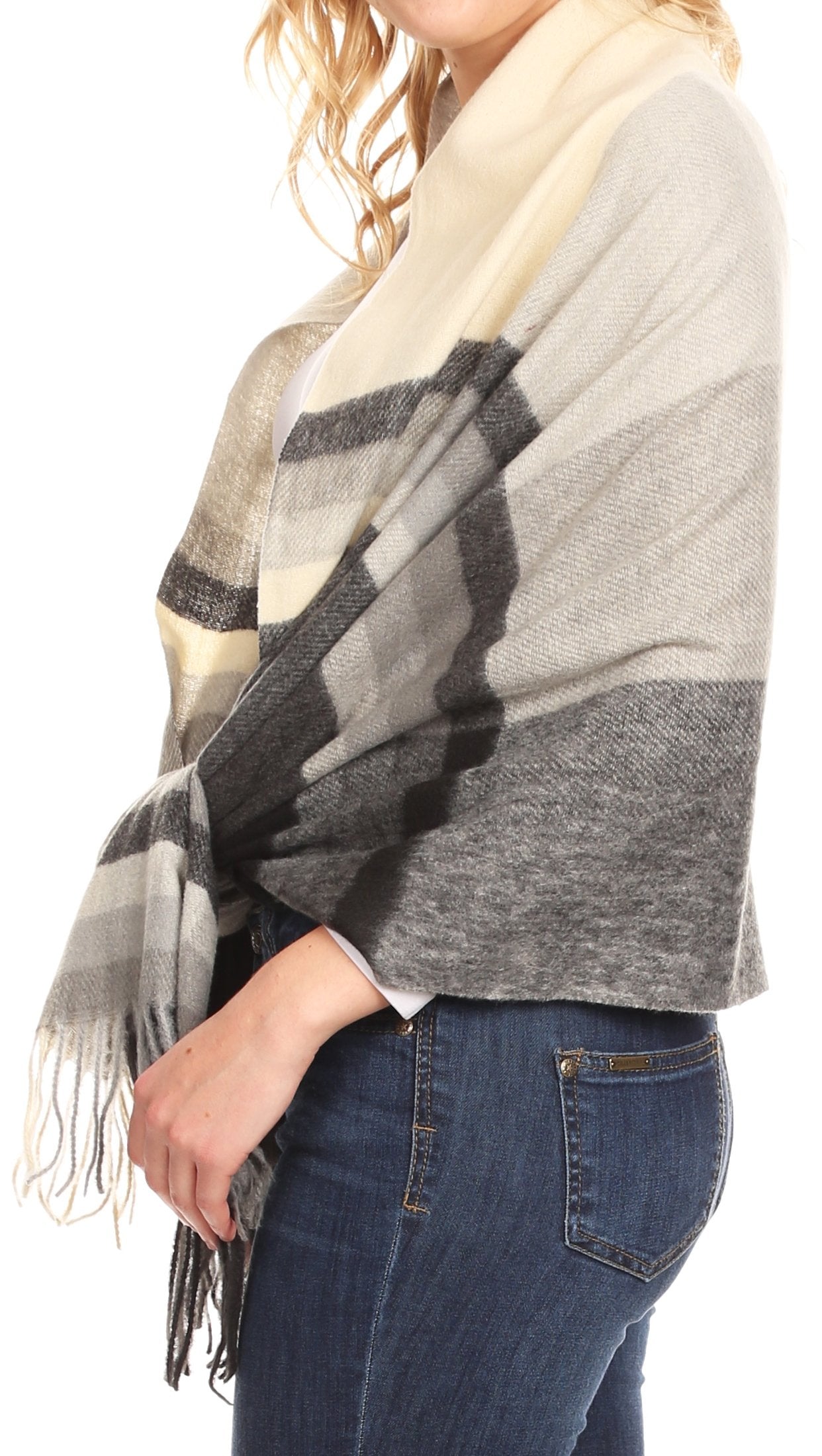Sakkas Martinna Women's Winter Warm Super Soft and Light Pattern Shawl Scarf Wrap - Concordia Style Boutique
