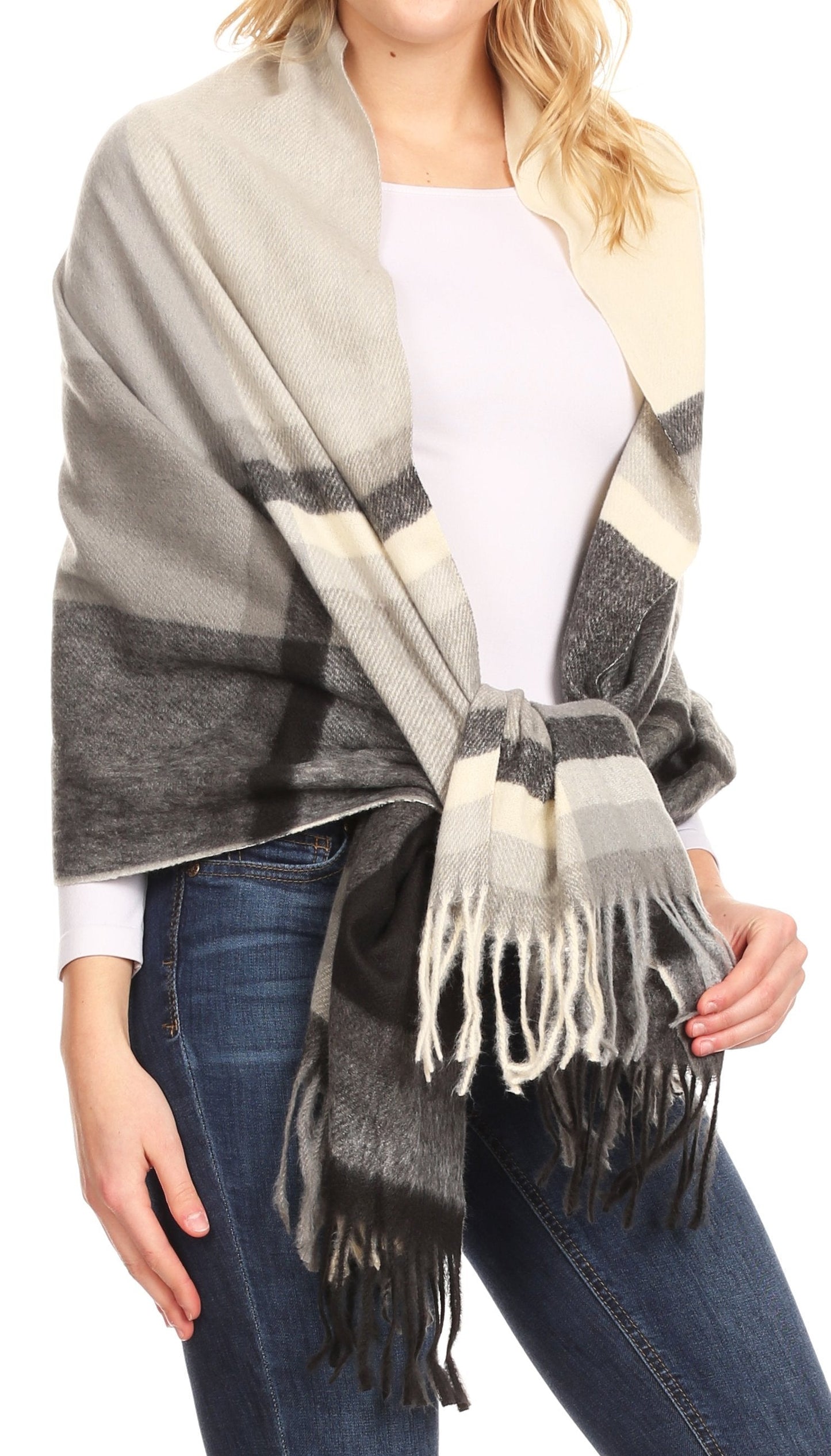 Sakkas Martinna Women's Winter Warm Super Soft and Light Pattern Shawl Scarf Wrap - Concordia Style Boutique