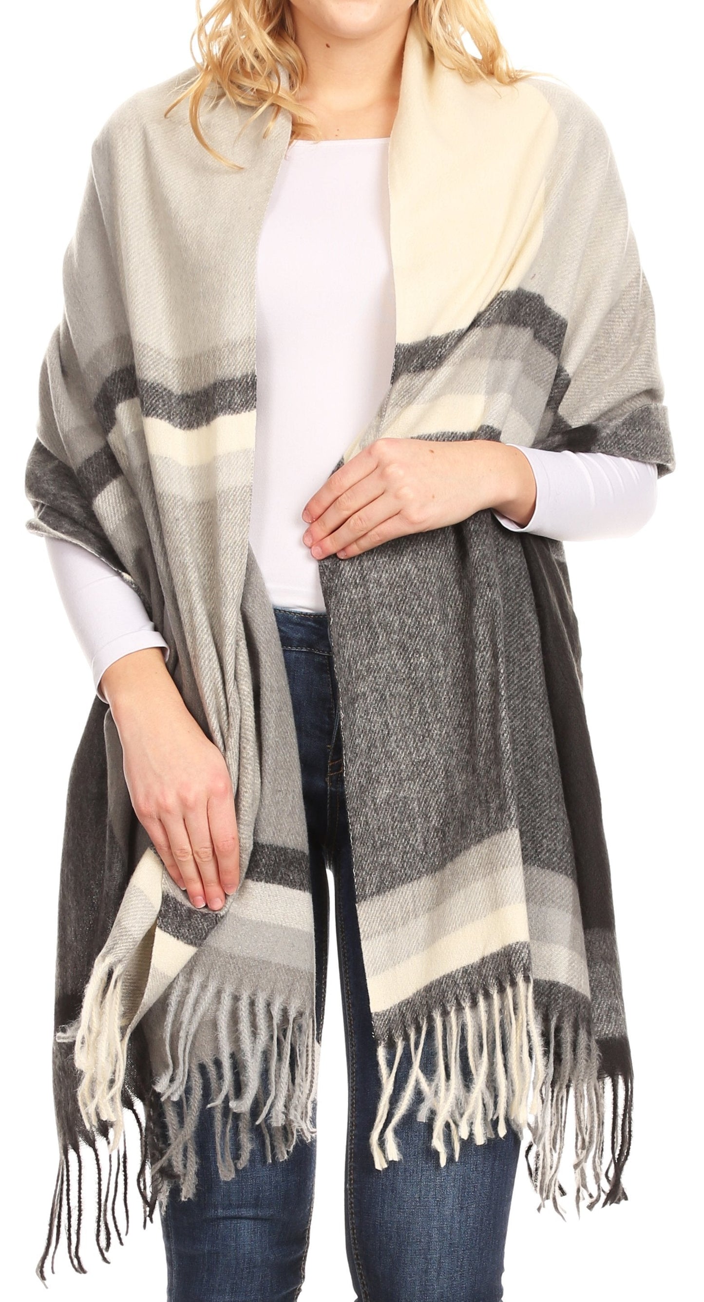 Sakkas Martinna Women's Winter Warm Super Soft and Light Pattern Shawl Scarf Wrap - Concordia Style Boutique