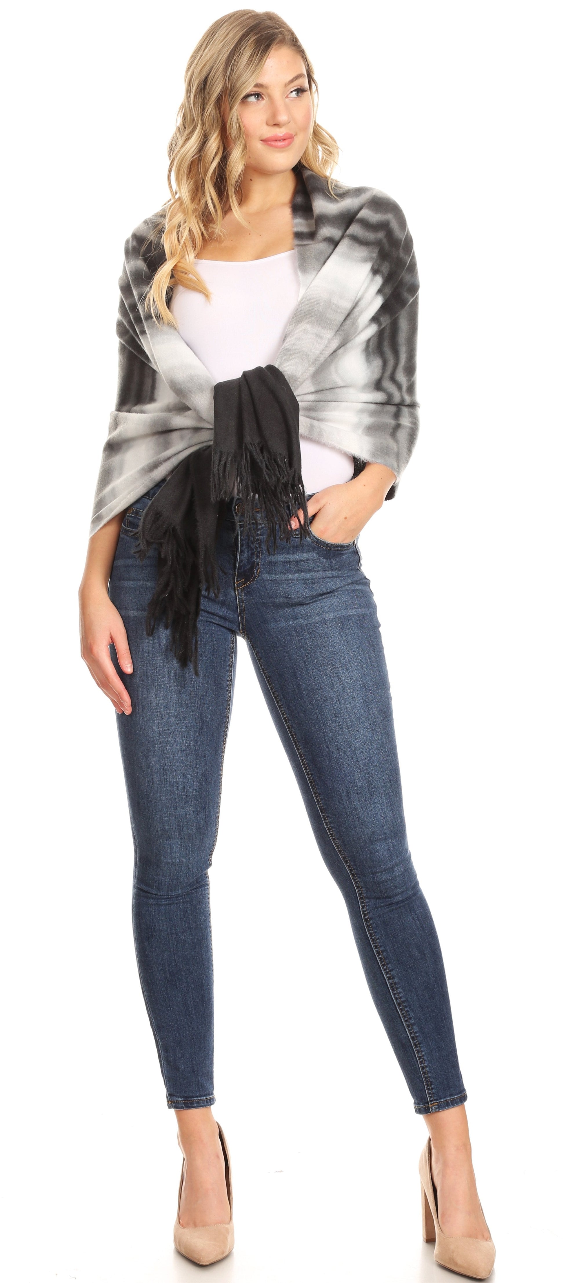 Sakkas Martinna Women's Winter Warm Super Soft and Light Pattern Shawl Scarf Wrap - Concordia Style Boutique
