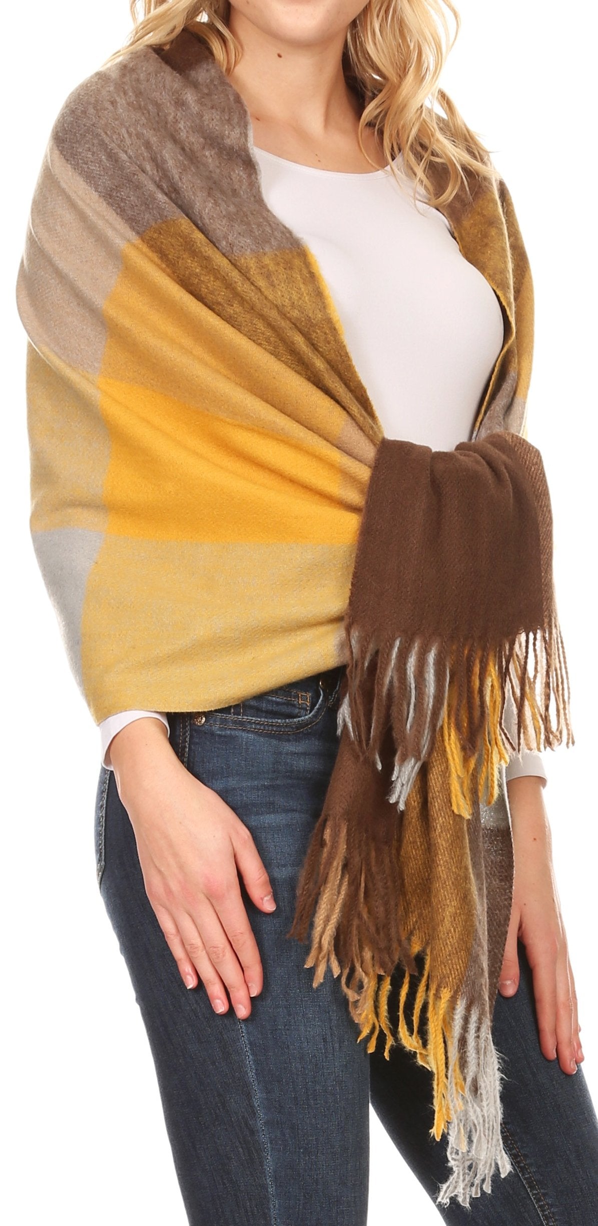 Sakkas Martinna Women's Winter Warm Super Soft and Light Pattern Shawl Scarf Wrap - Concordia Style Boutique