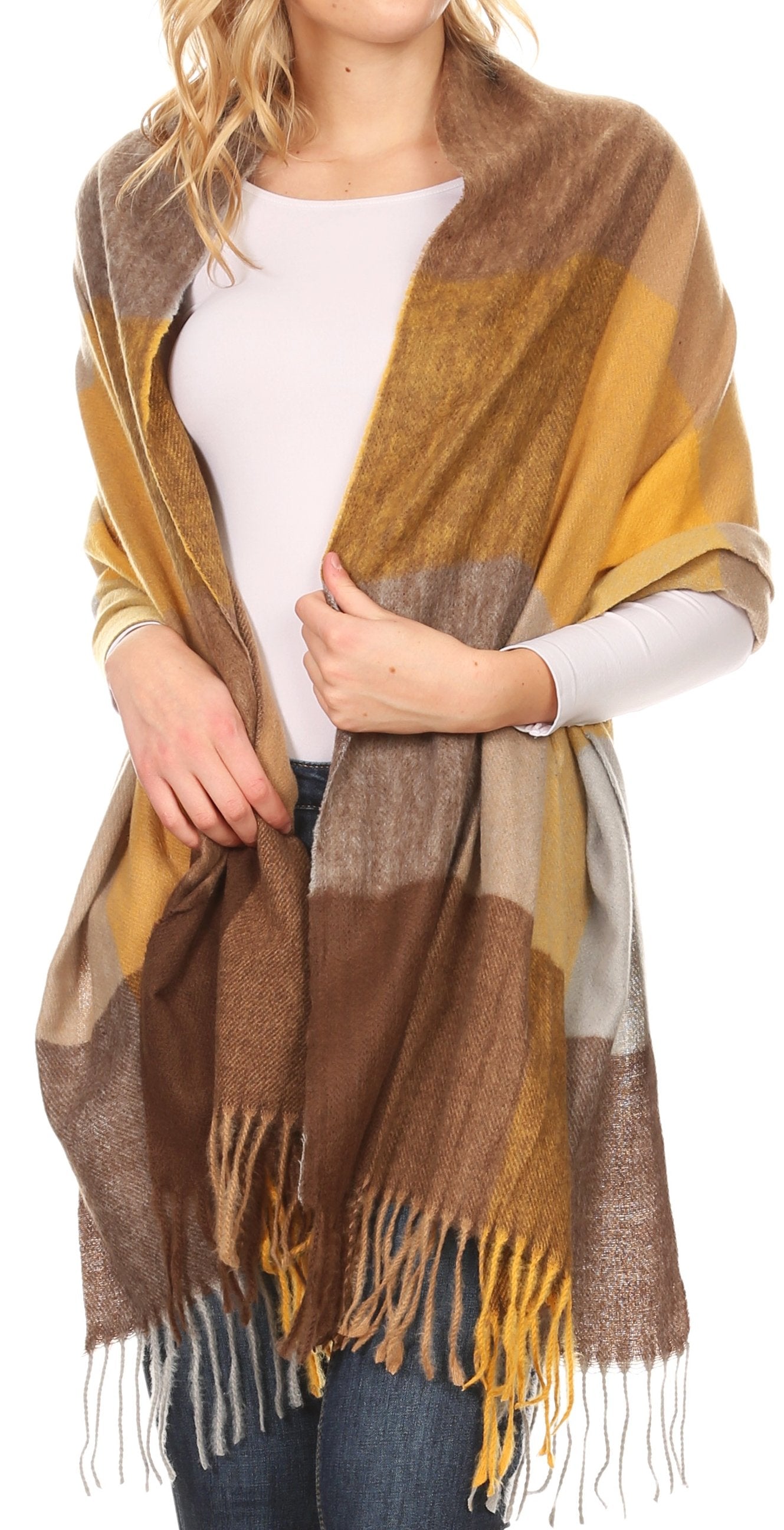 Sakkas Martinna Women's Winter Warm Super Soft and Light Pattern Shawl Scarf Wrap - Concordia Style Boutique
