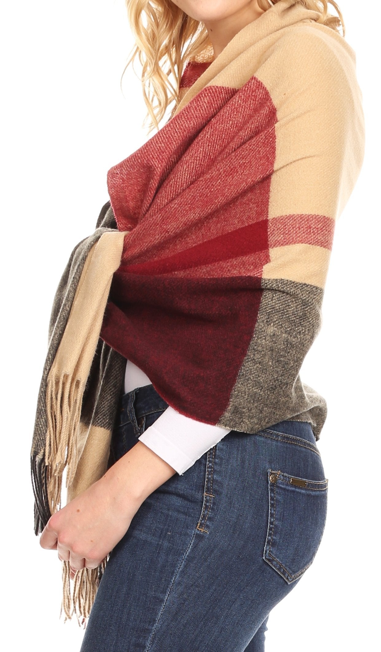 Sakkas Martinna Women's Winter Warm Super Soft and Light Pattern Shawl Scarf Wrap - Concordia Style Boutique