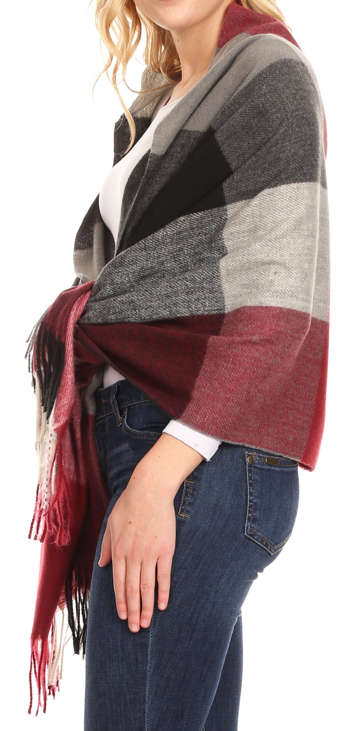 Sakkas Martinna Women's Winter Warm Super Soft and Light Pattern Shawl Scarf Wrap - Concordia Style Boutique