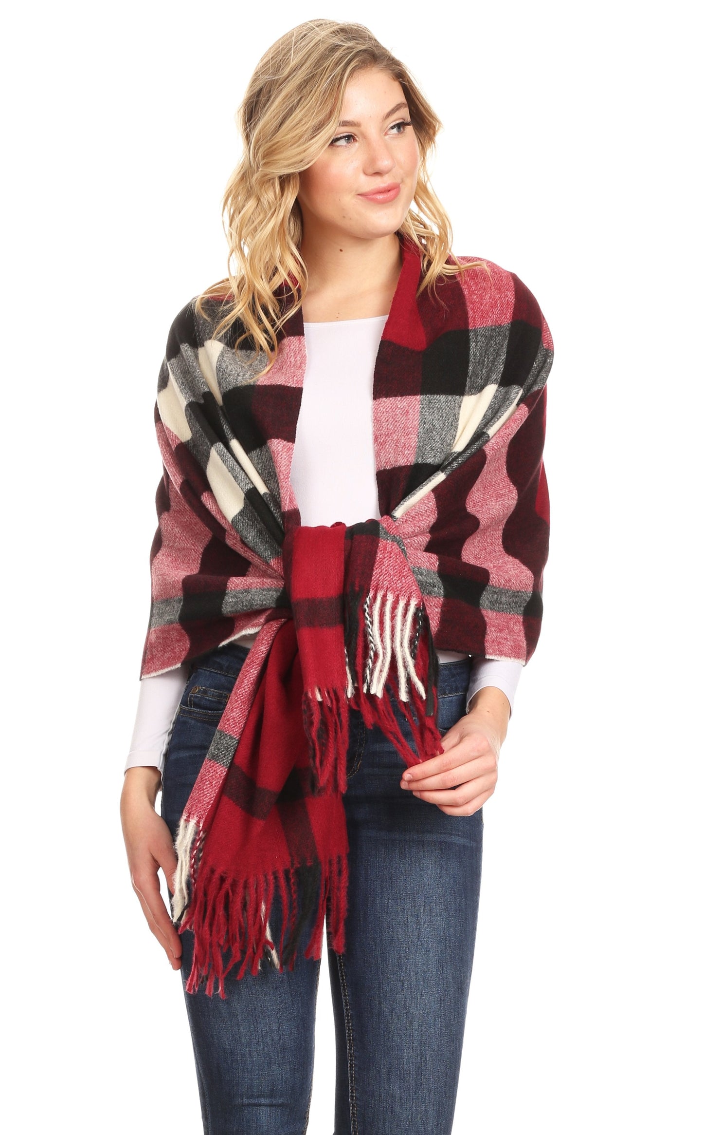 Sakkas Martinna Women's Winter Warm Super Soft and Light Pattern Shawl Scarf Wrap - Concordia Style Boutique