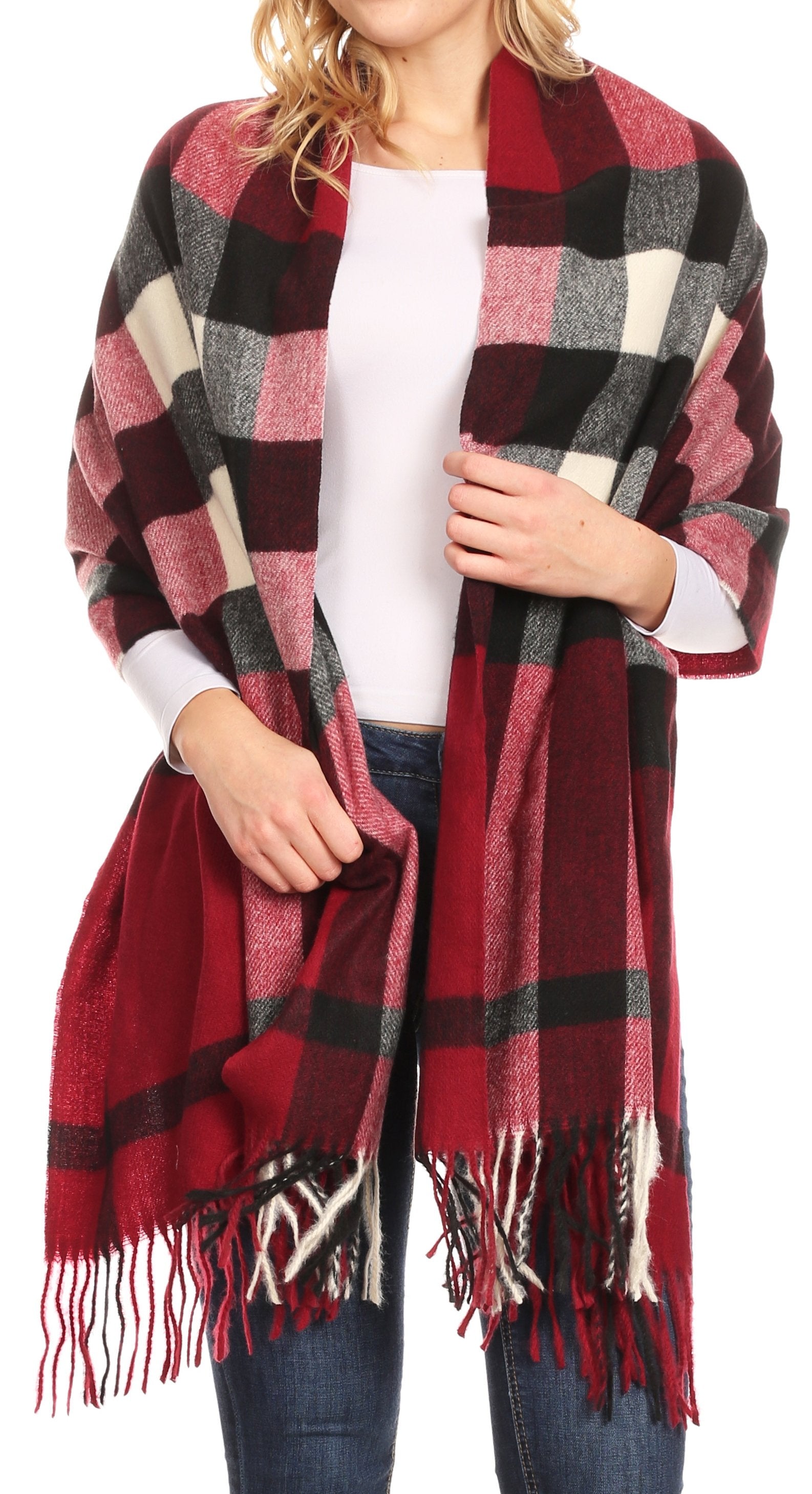 Sakkas Martinna Women's Winter Warm Super Soft and Light Pattern Shawl Scarf Wrap - Concordia Style Boutique