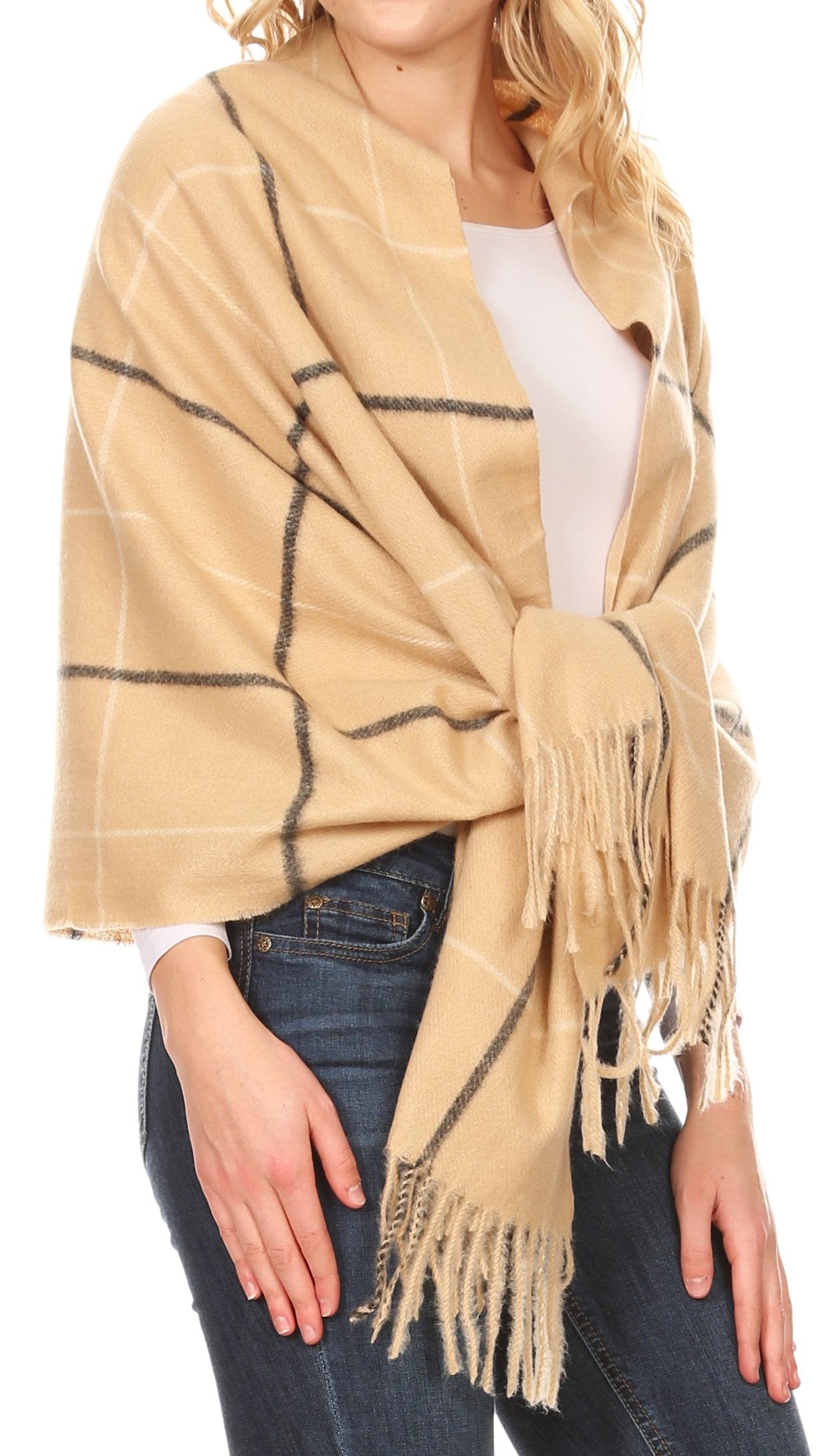 Sakkas Martinna Women's Winter Warm Super Soft and Light Pattern Shawl Scarf Wrap - Concordia Style Boutique