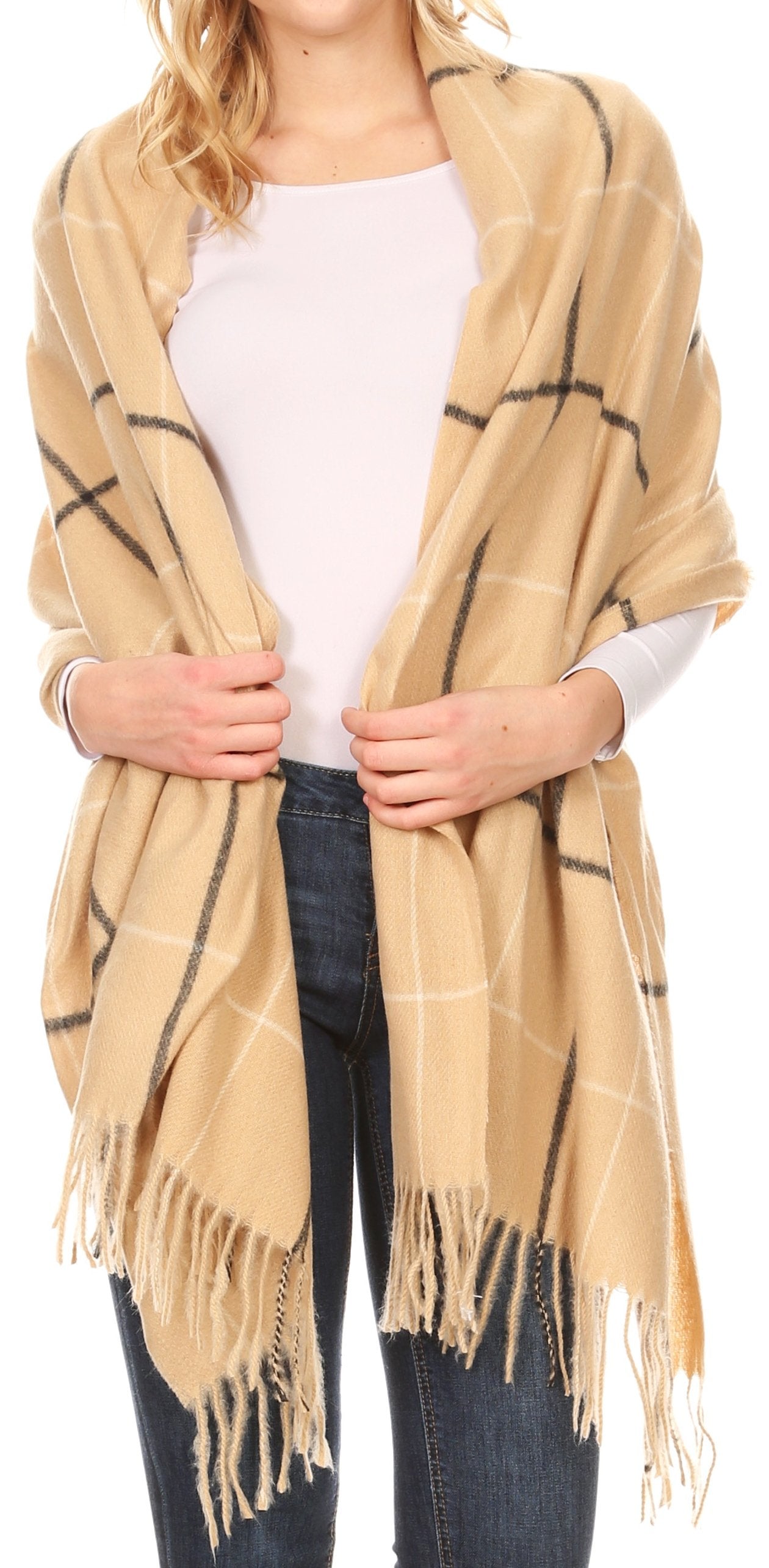 Sakkas Martinna Women's Winter Warm Super Soft and Light Pattern Shawl Scarf Wrap - Concordia Style Boutique