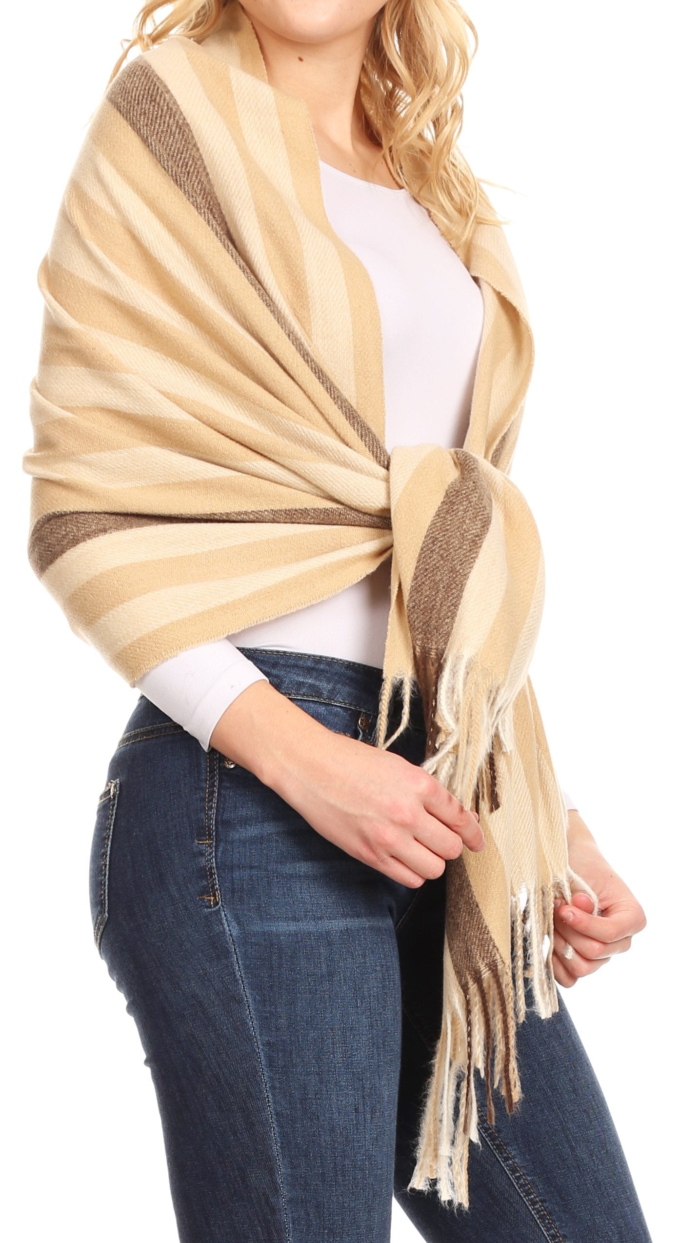 Sakkas Martinna Women's Winter Warm Super Soft and Light Pattern Shawl Scarf Wrap - Concordia Style Boutique