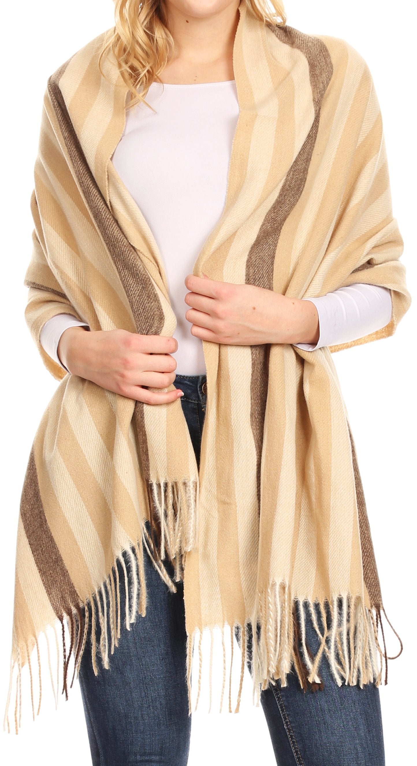 Sakkas Martinna Women's Winter Warm Super Soft and Light Pattern Shawl Scarf Wrap - Concordia Style Boutique
