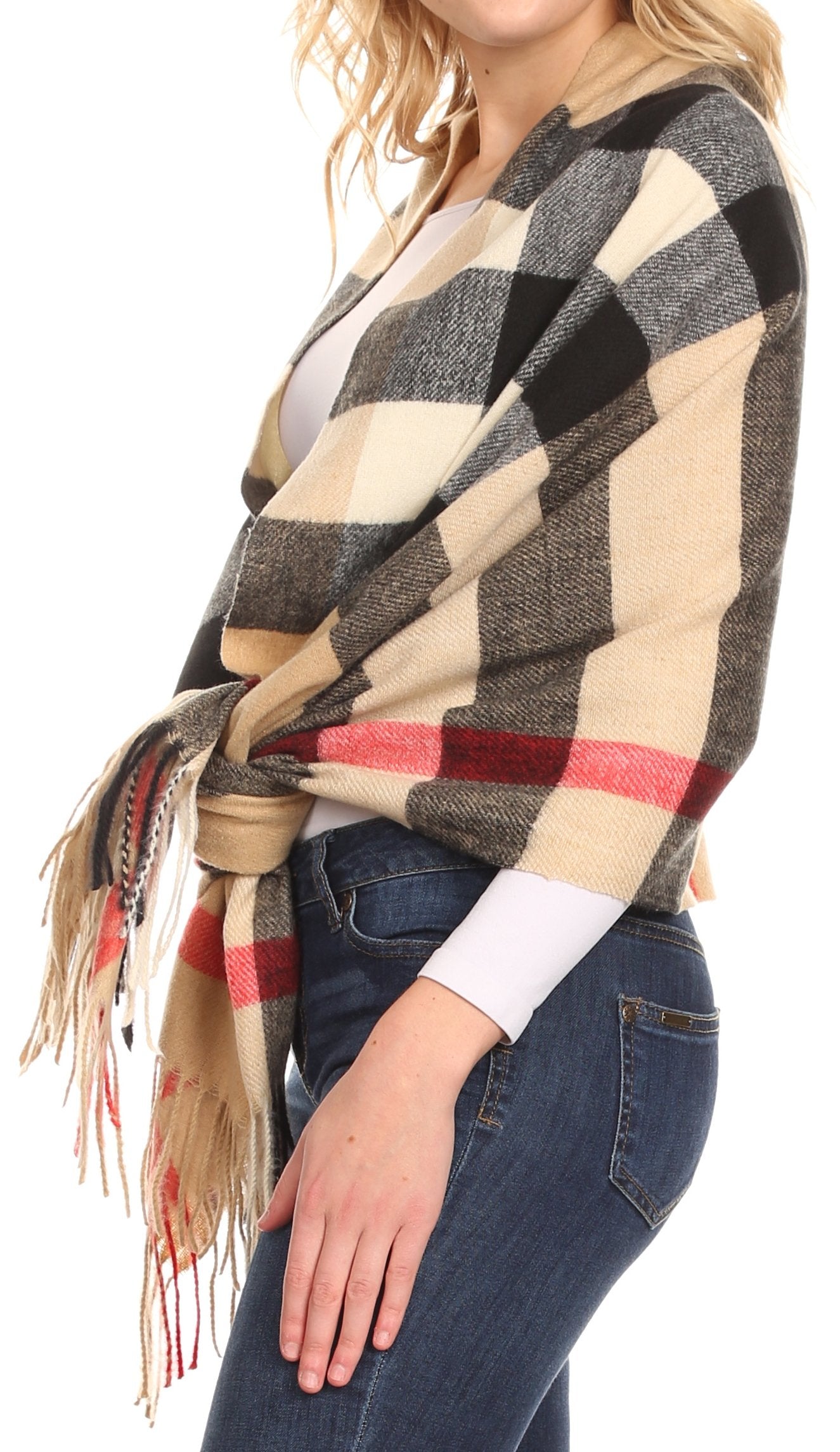 Sakkas Martinna Women's Winter Warm Super Soft and Light Pattern Shawl Scarf Wrap - Concordia Style Boutique
