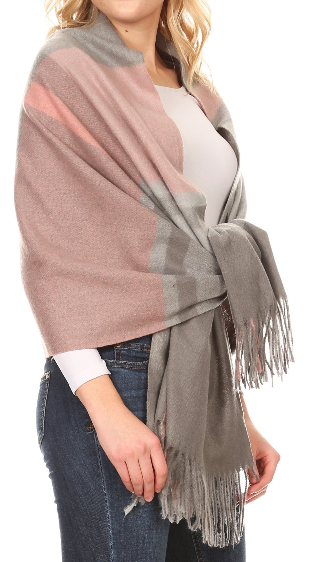 Sakkas Martinna Women's Winter Warm Super Soft and Light Pattern Shawl Scarf Wrap - Concordia Style Boutique