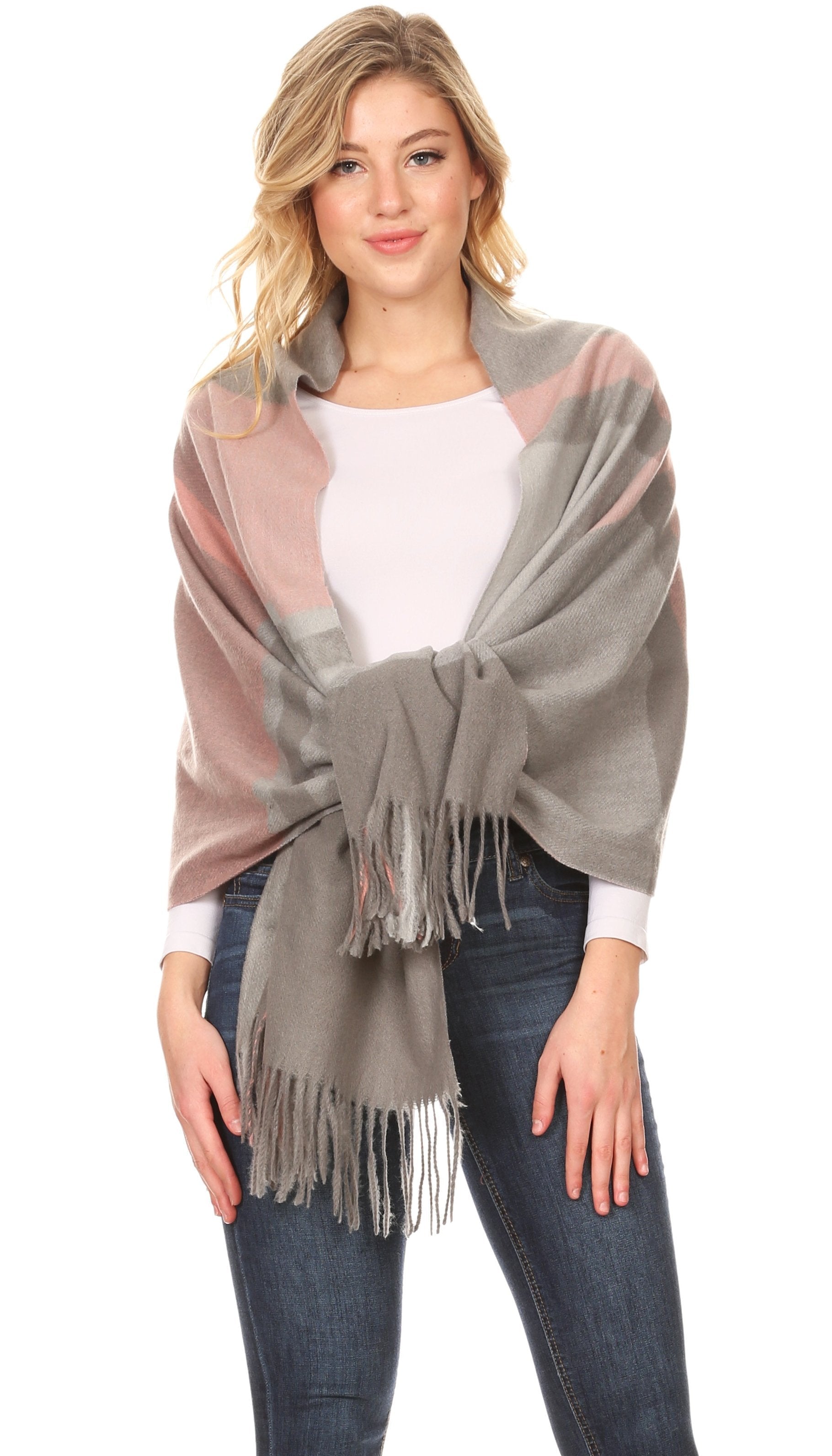 Sakkas Martinna Women's Winter Warm Super Soft and Light Pattern Shawl Scarf Wrap - Concordia Style Boutique
