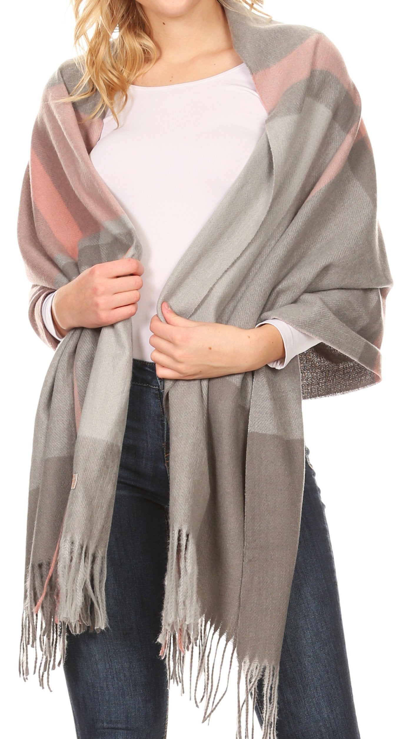 Sakkas Martinna Women's Winter Warm Super Soft and Light Pattern Shawl Scarf Wrap - Concordia Style Boutique