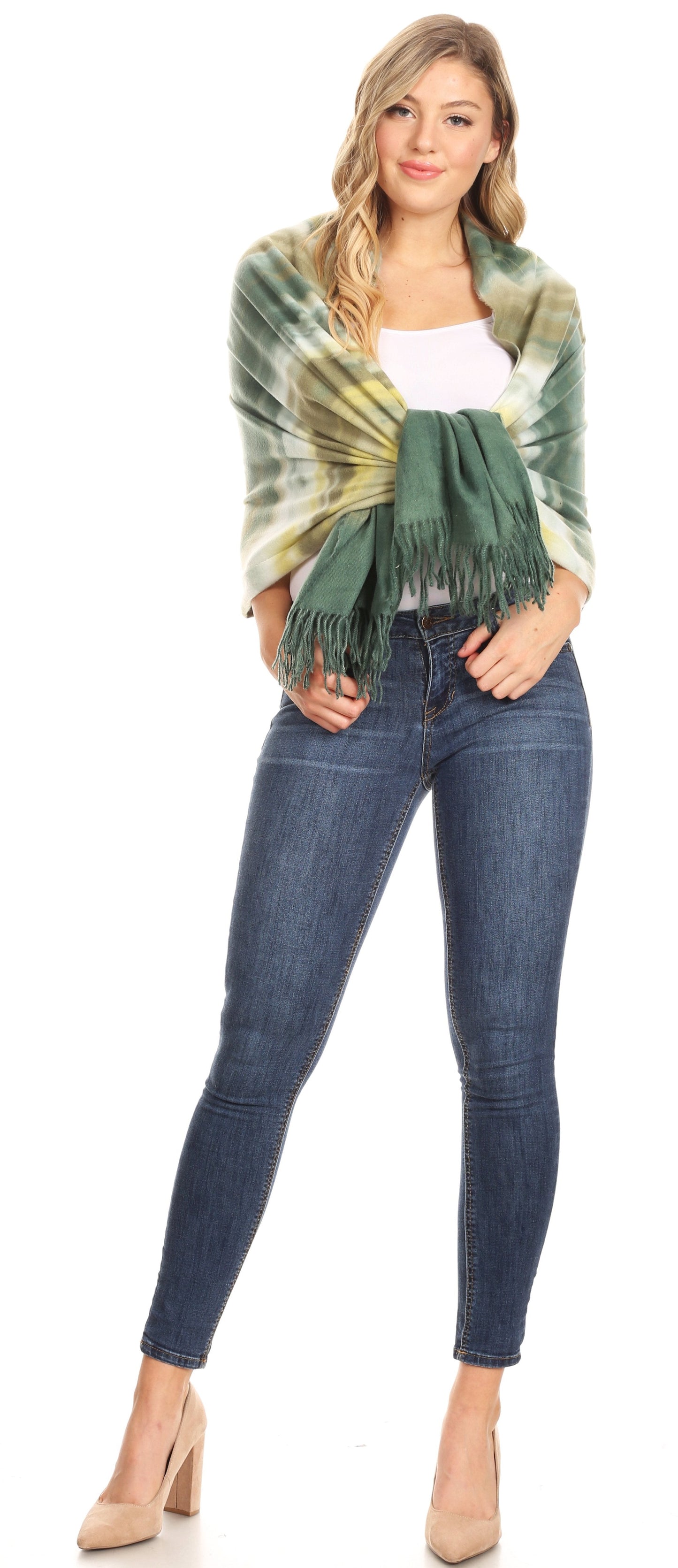 Sakkas Martinna Women's Winter Warm Super Soft and Light Pattern Shawl Scarf Wrap - Concordia Style Boutique