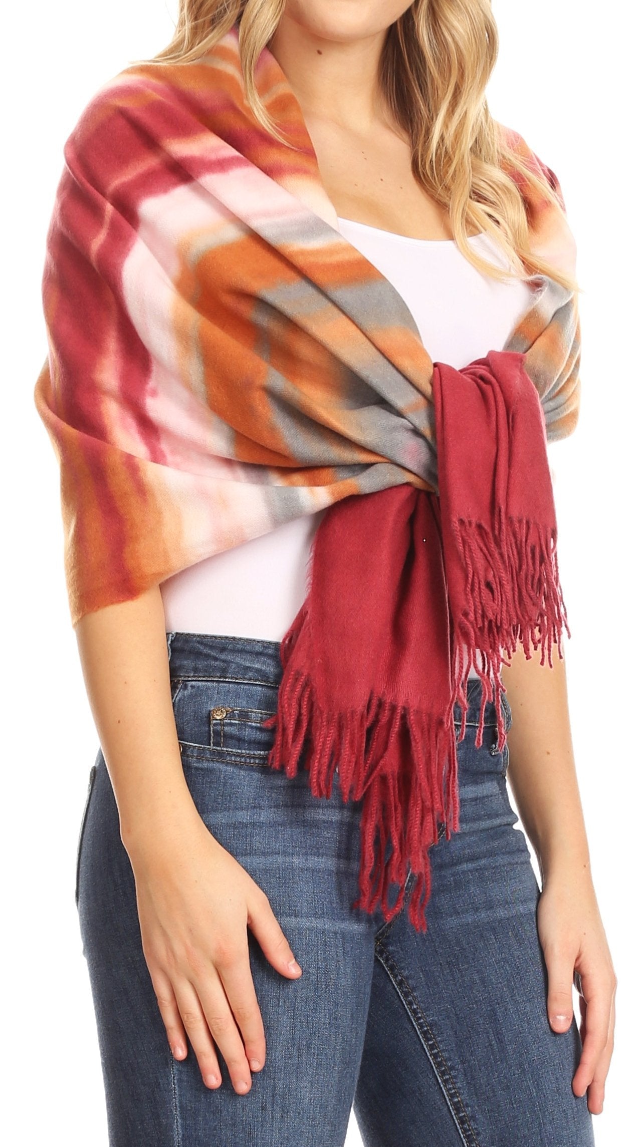 Sakkas Martinna Women's Winter Warm Super Soft and Light Pattern Shawl Scarf Wrap - Concordia Style Boutique