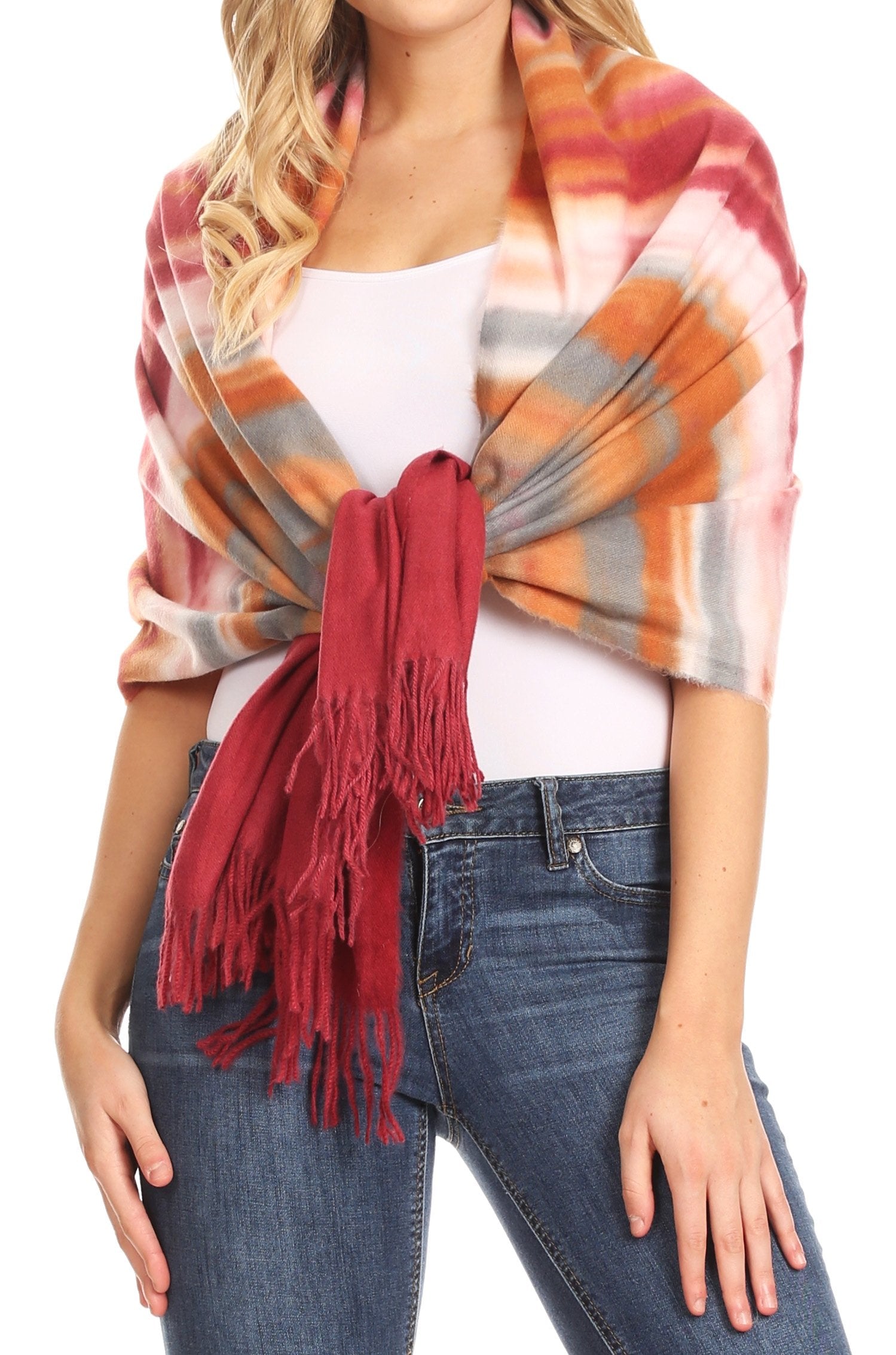 Sakkas Martinna Women's Winter Warm Super Soft and Light Pattern Shawl Scarf Wrap - Concordia Style Boutique