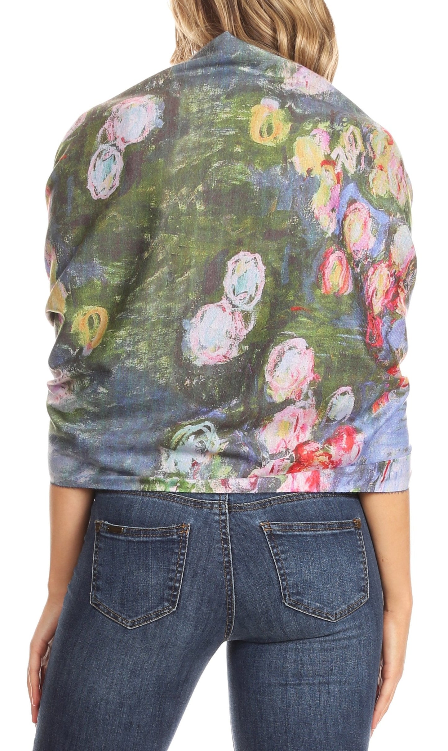 Sakkas Oria Women's Soft Lightweight Colorful Printed Shawl Scarf Wrap Stole - Concordia Style Boutique