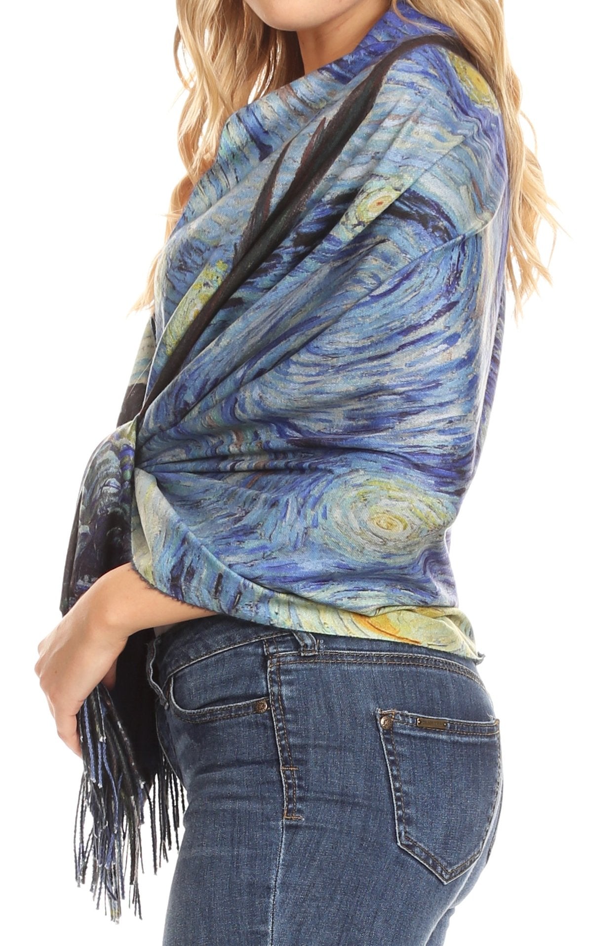 Sakkas Oria Women's Soft Lightweight Colorful Printed Shawl Scarf Wrap Stole - Concordia Style Boutique