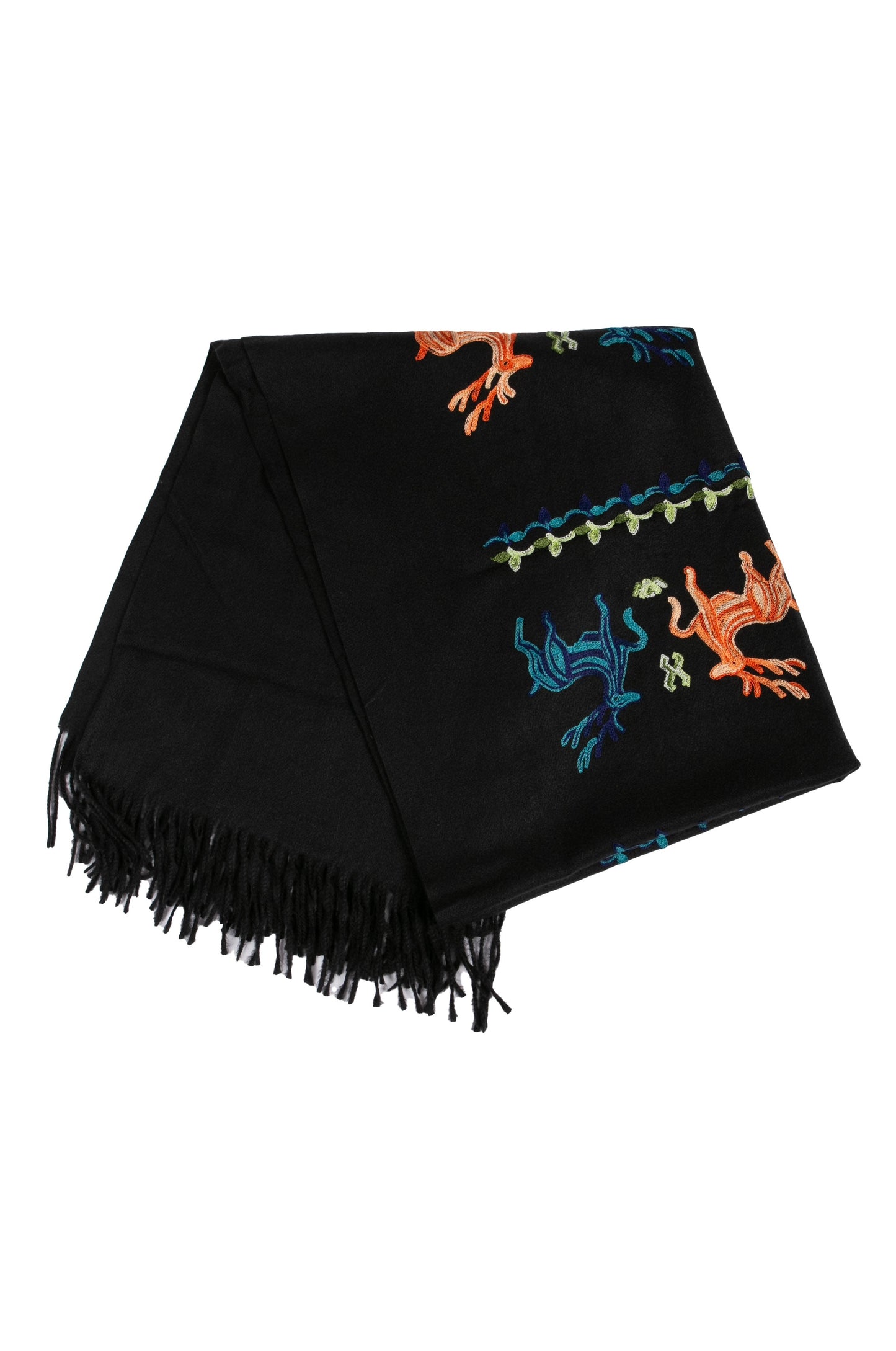 Sakkas Ginata Women's Large Casual Super Soft Embroidery Scarf Shawl Wrap Stole - Concordia Style Boutique