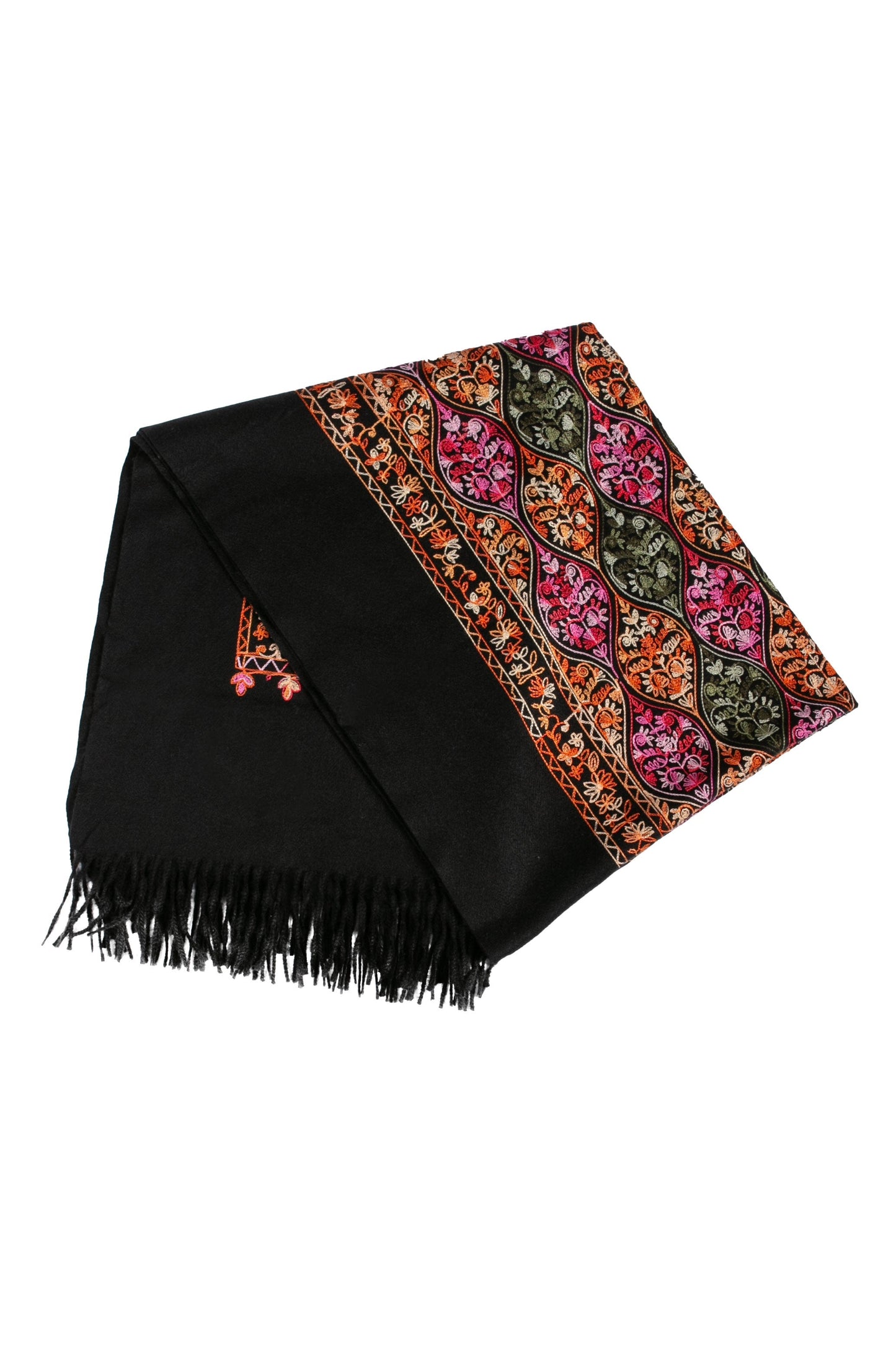 Sakkas Ginata Women's Large Casual Super Soft Embroidery Scarf Shawl Wrap Stole - Concordia Style Boutique