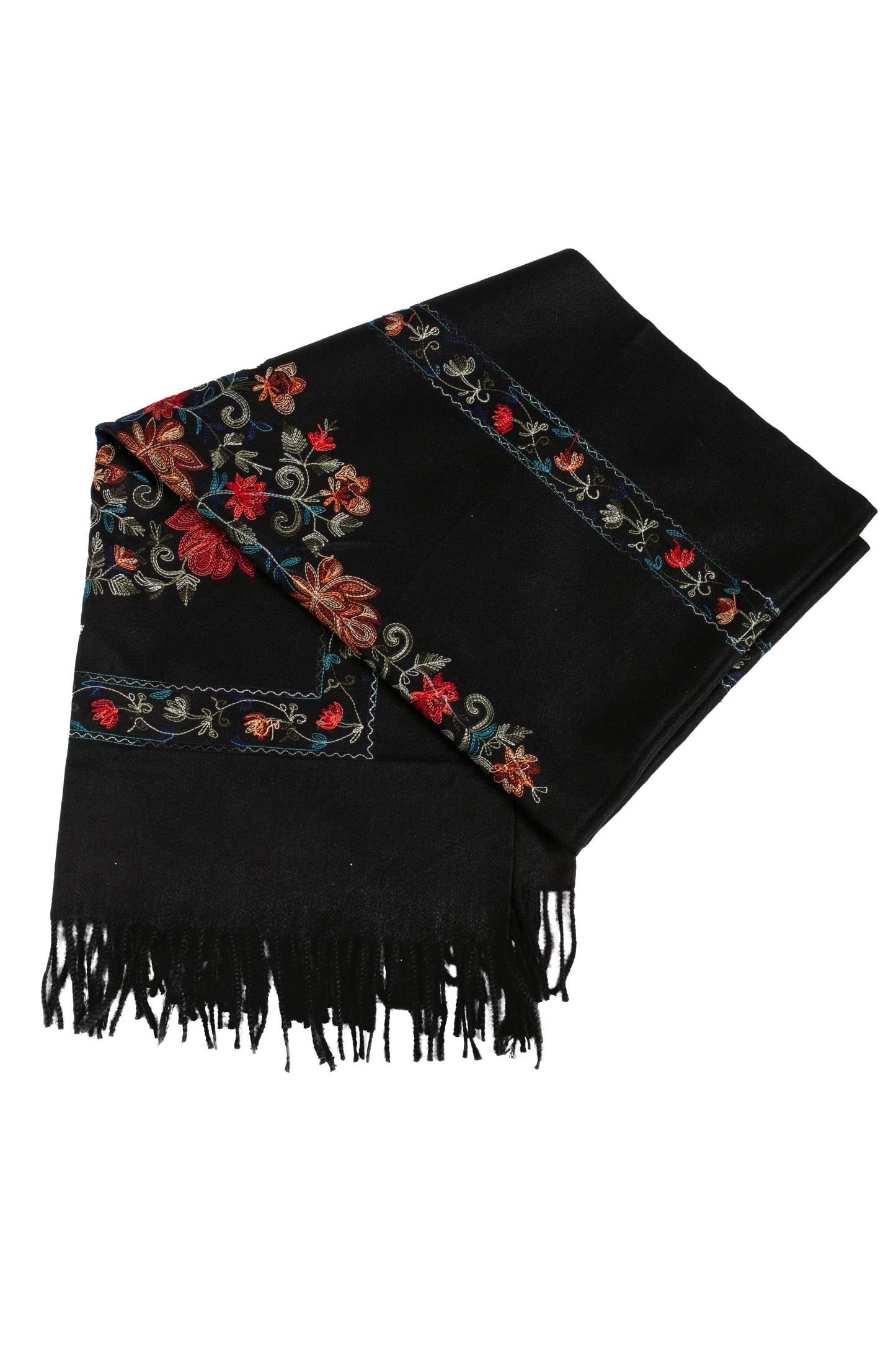 Sakkas Ginata Women's Large Casual Super Soft Embroidery Scarf Shawl Wrap Stole - Concordia Style Boutique