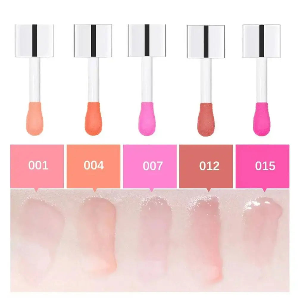 Lip Oil Gloss Lip Plumper Makeup Moisturizing NonSticky Tint Water Cosmetics Care Lip Primer Glossy Glitter Balm Sexy J2B4