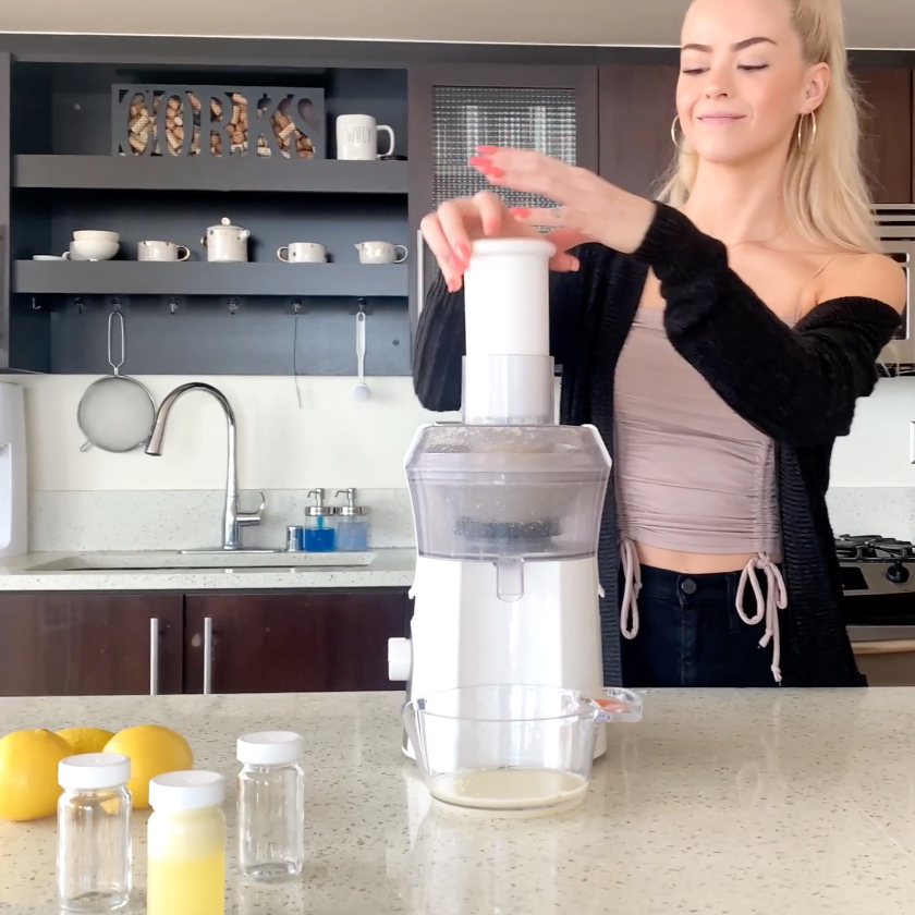 Glass Juice Shot Bottles Set