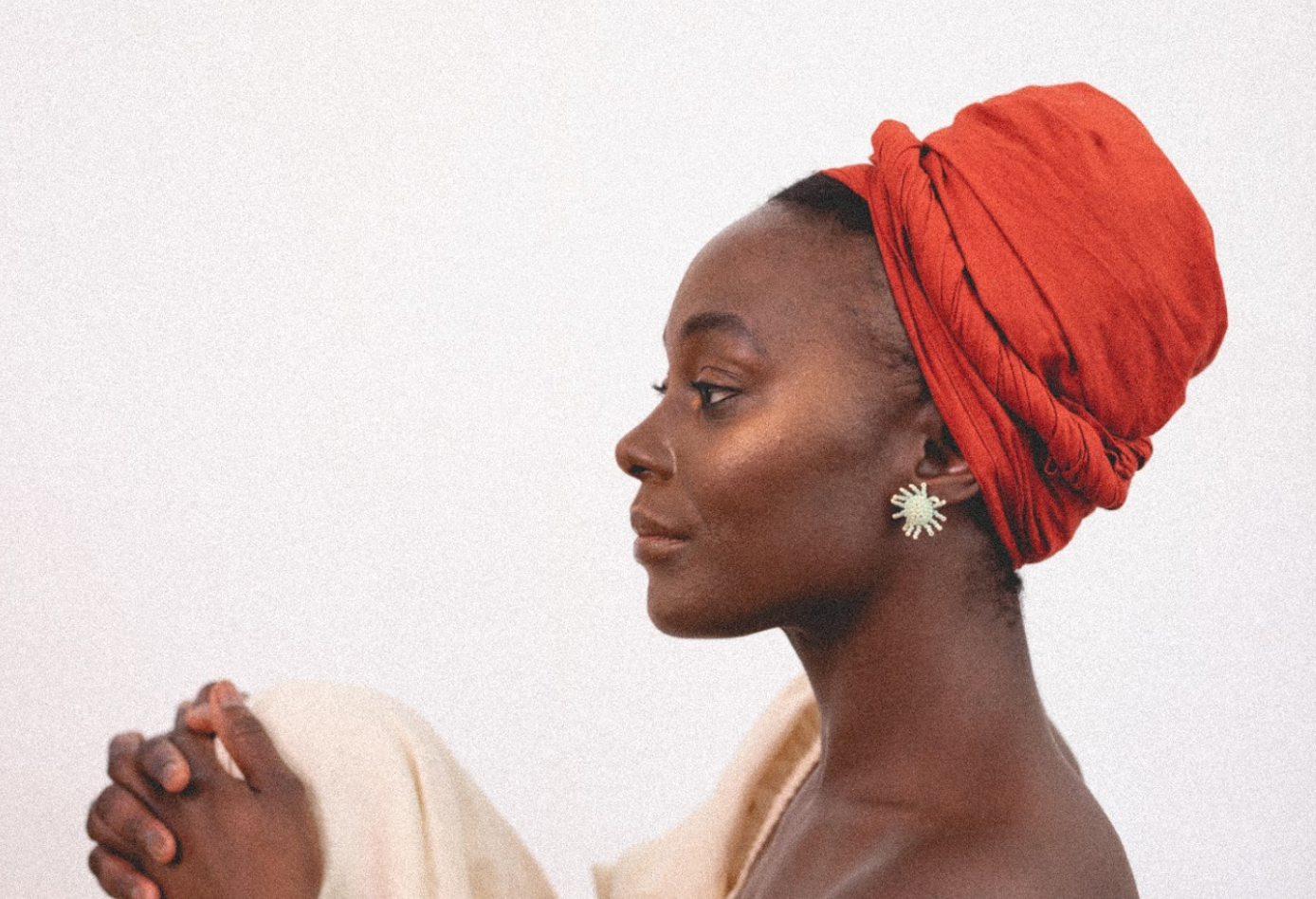 Beaded Sunburst Earring