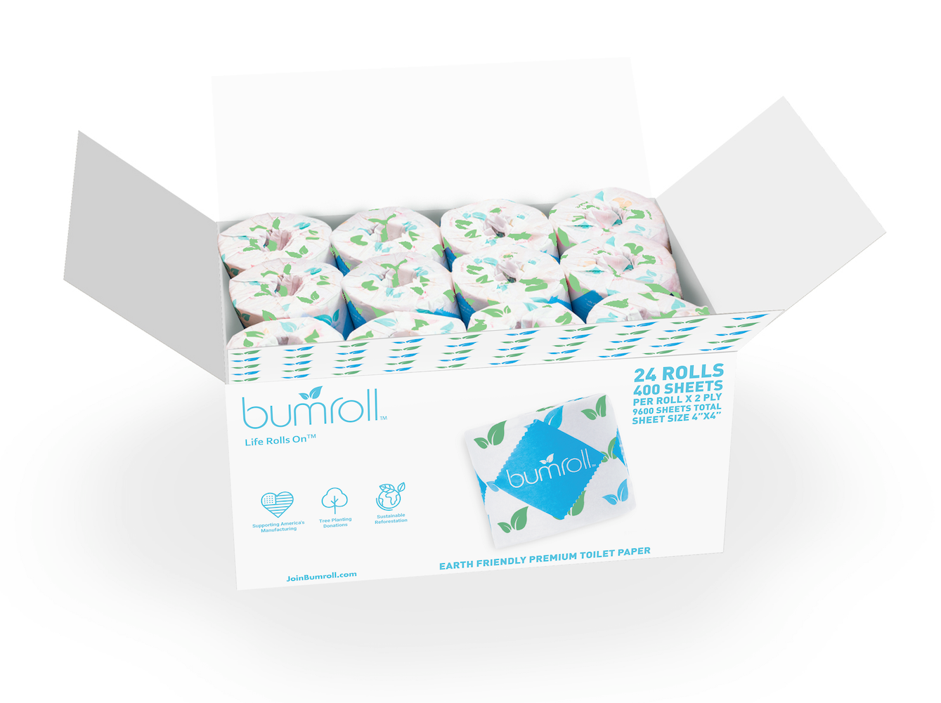 Bumroll USA Premium Toilet Paper, Plants Trees In The USA - Concordia Style Boutique