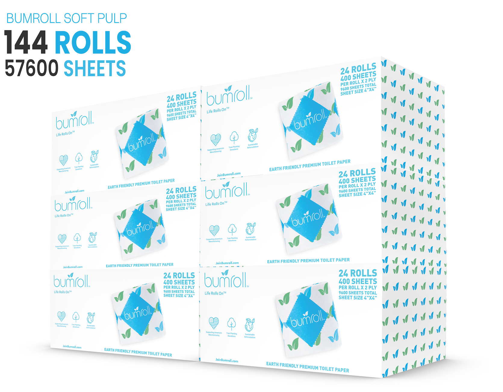 Bumroll USA Premium Toilet Paper, Plants Trees In The USA - Concordia Style Boutique