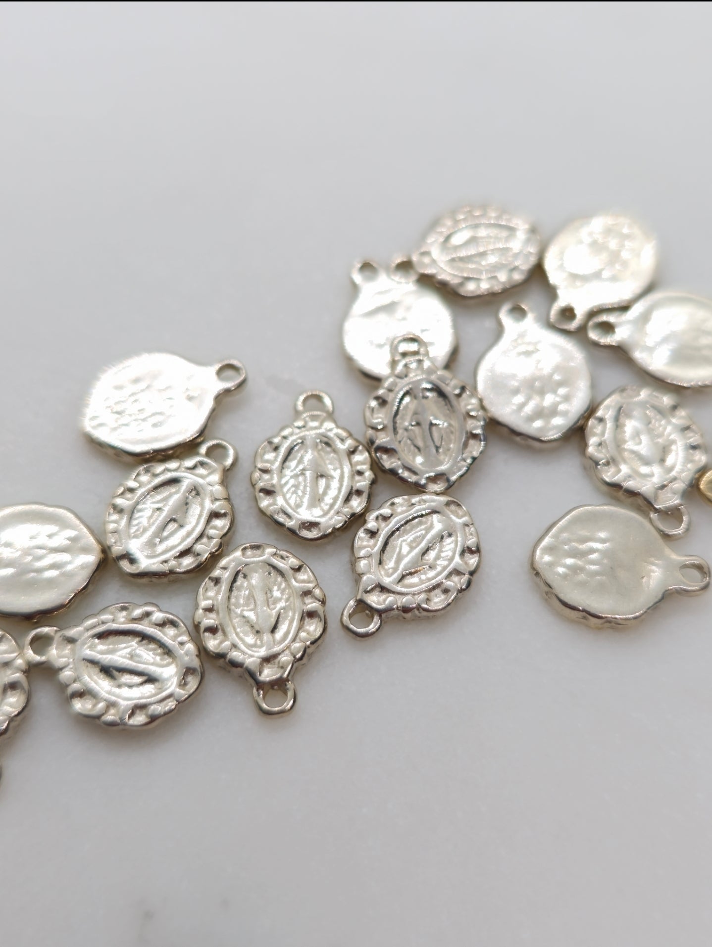 Tiny Miraculous Medal Necklace in 925 Sterling Silver