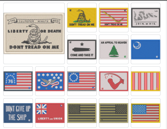 Historical Flag Morale Patch - Concordia Style Boutique