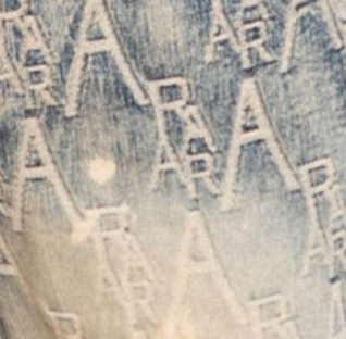 AJ36SK EMBROIDERY VINTAGE CARGO STACKED JEANS