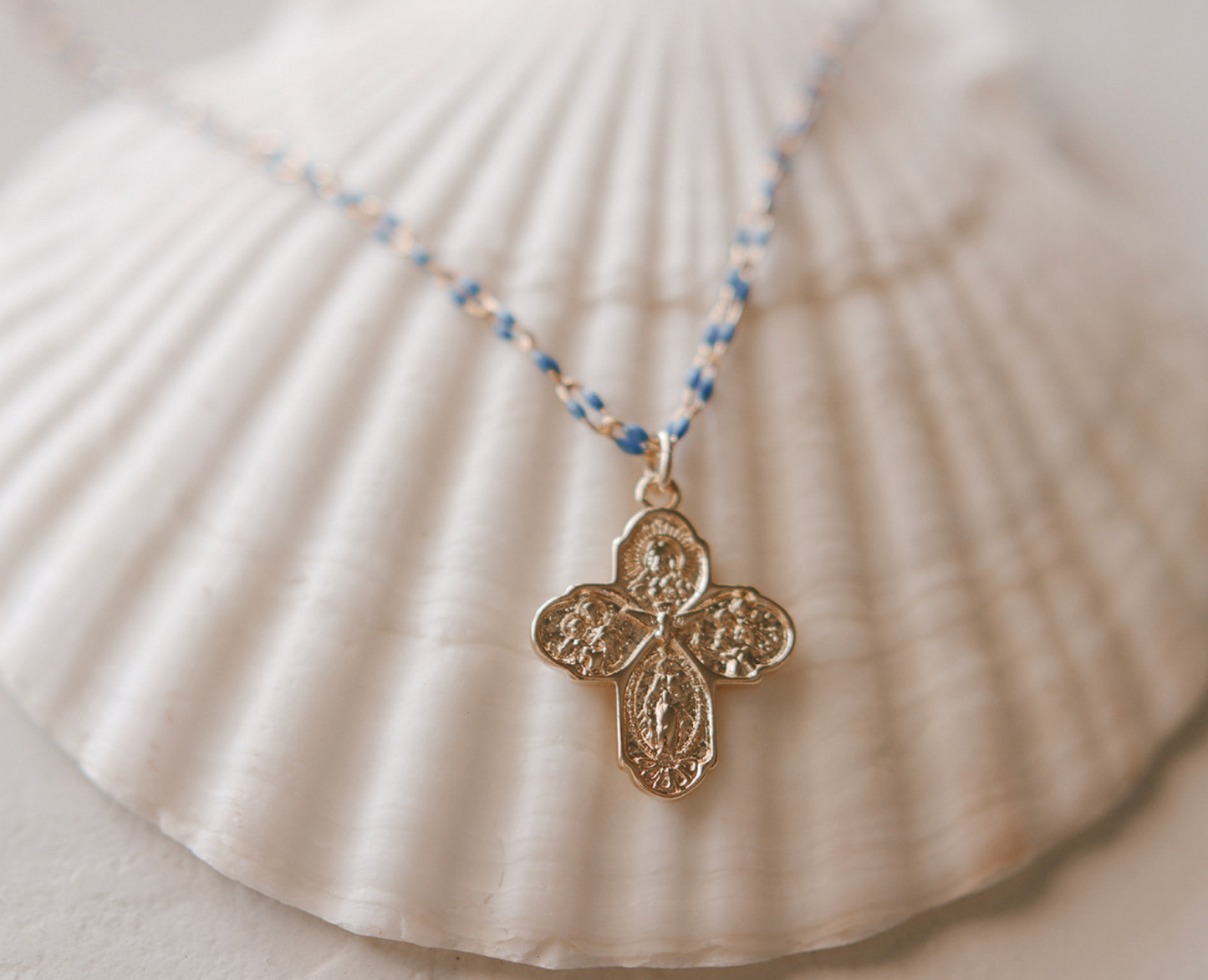 Four Way Cross Necklace - Grotto Chain