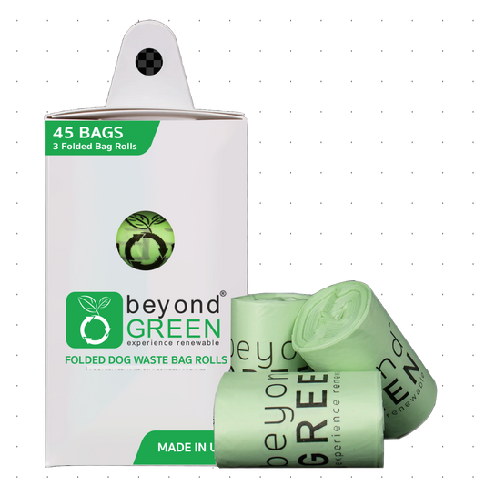 45 Count - Dog Poop Bags – Leak-Proof, Durable, Plant-Based Materials