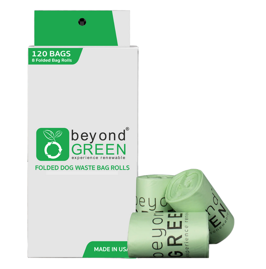 120 Count - Dog Poop Bags – Leak-Proof, Durable, Plant-Based Materials