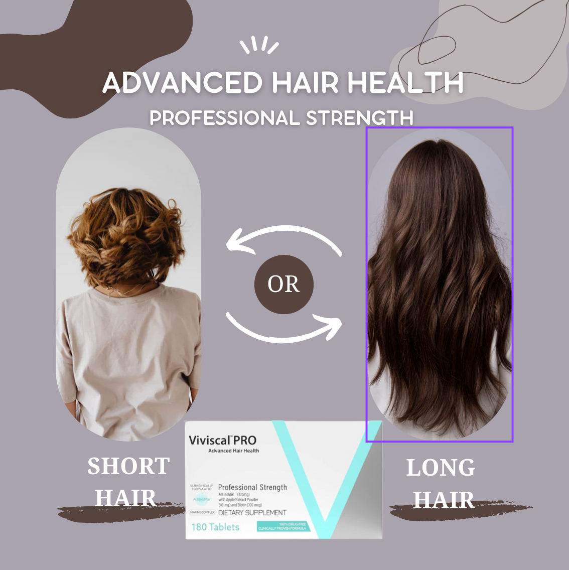 Viviscal PRO Professional Strength Hair Growth Supplements 180 Tablets - Medical Proven (Clearance Sale)