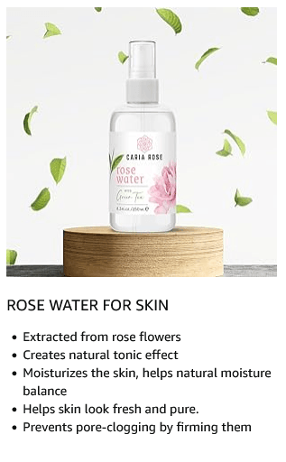 Rosewater Hydrating Spray Mist for Face & Hair | Rose Water Toner (4.2 oz (Travel Size)) - Concordia Style Boutique