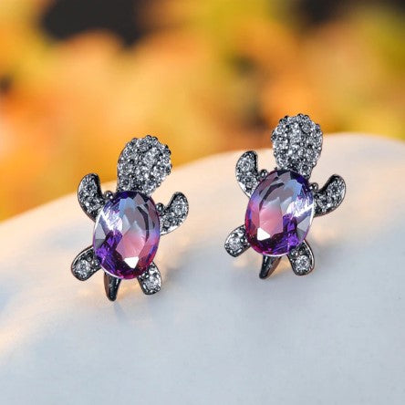 TURTLE GEM EARRINGS (PAIR) - Concordia Style Boutique