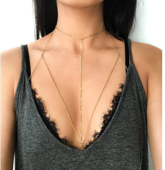HIGH NECK BODY CHAIN (ADJUSTABLE) - Concordia Style Boutique