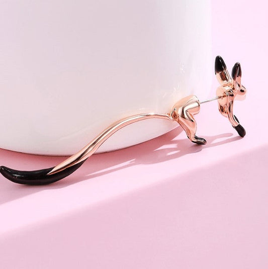 WAGGLING TAIL FOX EARRINGS (PAIR) - Concordia Style Boutique