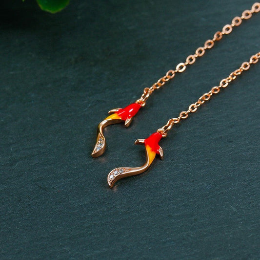 LUCKY KOI EARRINGS (PAIR) - Concordia Style Boutique