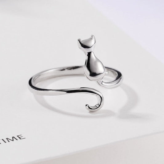 ADORABLE CAT RING (ADJUSTABLE) - Concordia Style Boutique