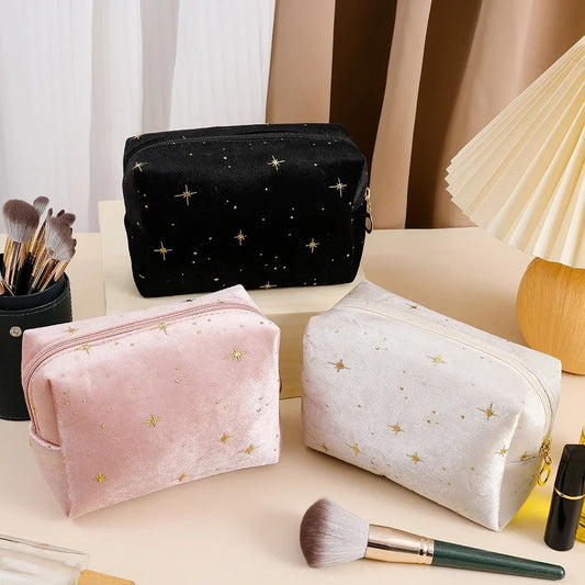1pcs Velvet Makeup Bag Women Cosmetic Bag Travel Cosmetic Organizer Zipper Coin Purse Mini Cute Purse Key Lipstick Storage Bag - Concordia Style Boutique