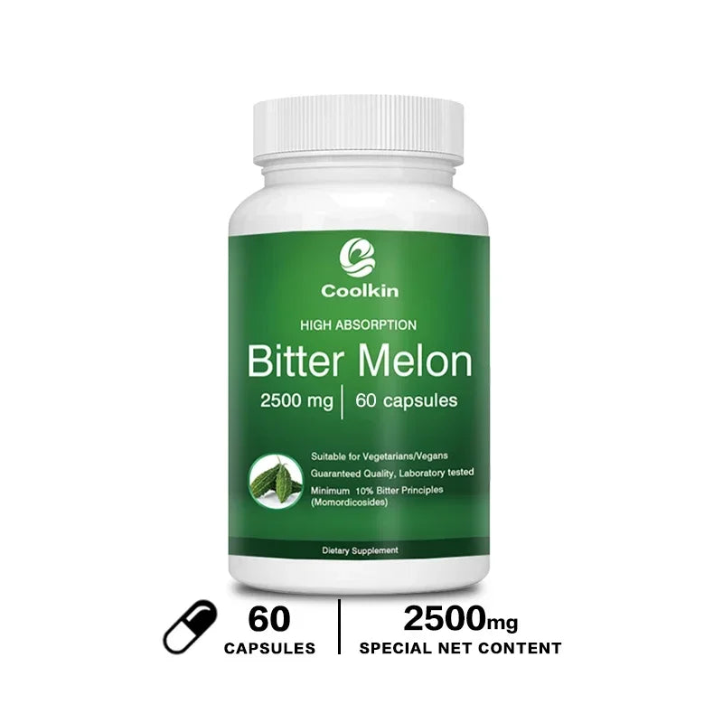 Bitter Melon Capsules - Balances Blood Sugar Levels, Promotes Digestive Health, Boosts Energy, and Strengthens Immunity